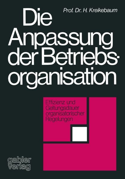 Produktbild: Die Anpassung der Betriebsorganisation