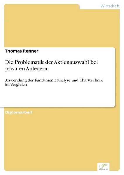 Produktbild: Die Problematik der Aktienauswahl bei privaten Anlegern