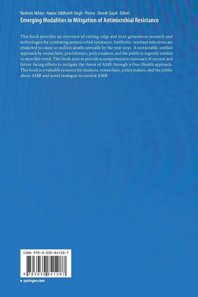Produktbild: Emerging Modalities in Mitigation of Antimicrobial Resistance