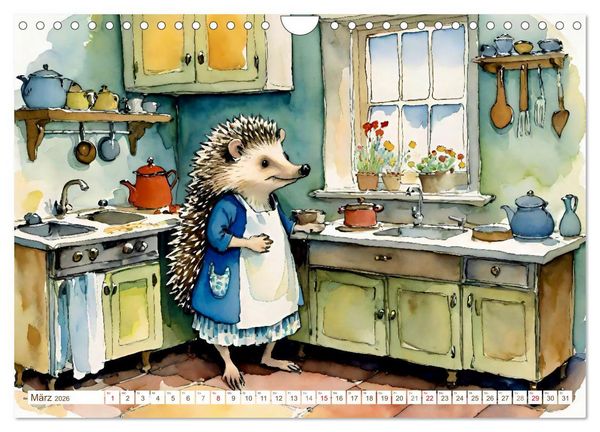 Produktbild: Bei Familie Igel (Wandkalender 2026 DIN A4 quer), CALVENDO Monatskalender