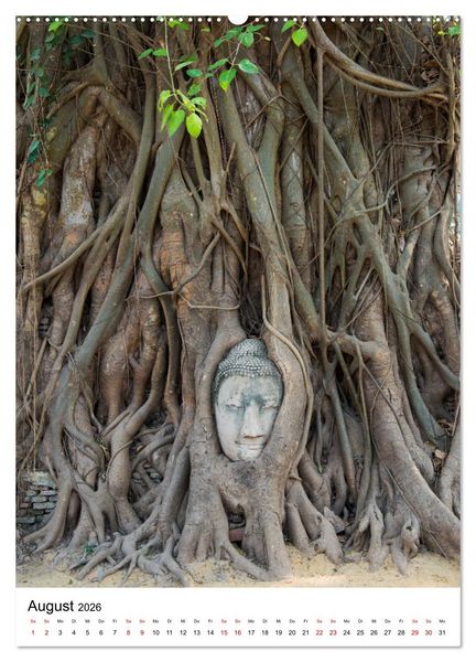 Produktbild: Buddhas im Gl&uuml;ck (hochwertiger Premium Wandkalender 2026 DIN A2 hoch), Kunstdruck in Hochglanz