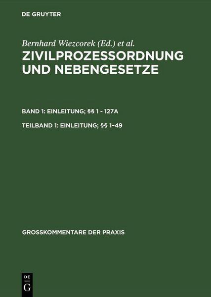 Produktbild: Einleitung; &sect;&sect; 1-49