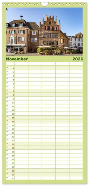 Produktbild: Familienplaner 2026 - Am Niederrhein - Xanten mit 5 Spalten (Wandkalender, 21 x 45 cm) CALVENDO