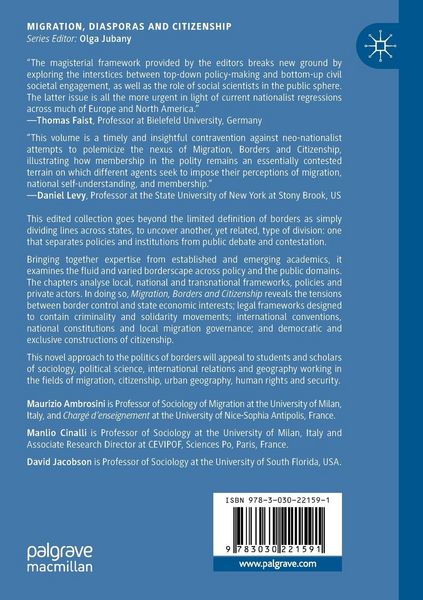 Produktbild: Migration, Borders and Citizenship