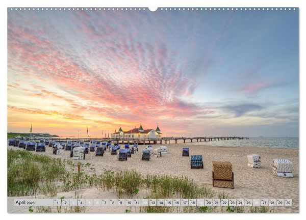 Produktbild: Wundersch&ouml;ne Ostsee R&uuml;gen und Usedom (hochwertiger Premium Wandkalender 2026 DIN A2 quer), Kunstdruck in Hochglanz