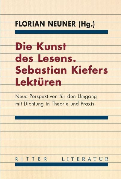 Produktbild: Die Kunst des Lesens. Sebastian Kiefers Lektüren