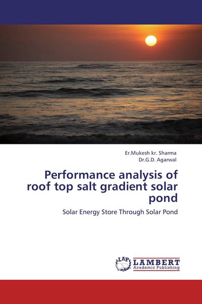Produktbild: Performance analysis of roof top salt gradient solar pond