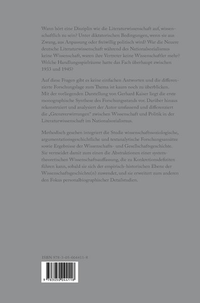 Produktbild: Grenzverwirrungen - Literaturwissenschaft im Nationalsozialismus