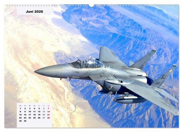 Produktbild: Fighter aircraft. Faszination Kampfflugzeug (Wandkalender 2026 DIN A2 quer), CALVENDO Monatskalender
