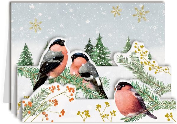 Produktbild: Marjoleins Wintergr&uuml;&szlig;e, Mini-Adv.kal.-Sort. Pop-up (Bastin)