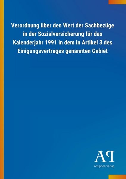 Produktbild: Verordnung &uuml;ber den Wert der Sachbez&uuml;ge in der Sozialversich