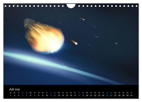 Produktbild: Weit entfernte unbekannte Welten (Wandkalender 2026 DIN A4 quer), CALVENDO Monatskalender