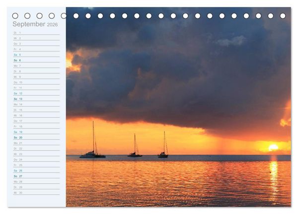 Produktbild: Katamaran-Tour (Tischkalender 2026 DIN A5 quer), CALVENDO Monatskalender