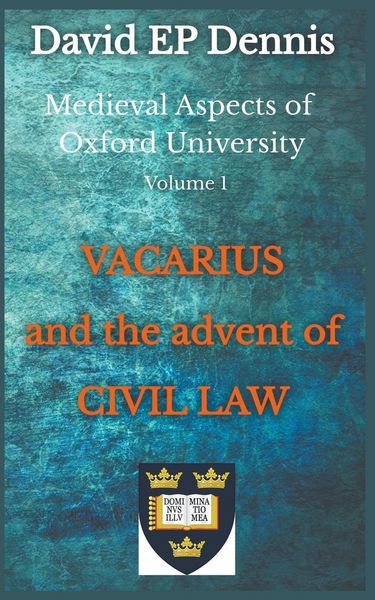 Produktbild: Vacarius and the Advent of Civil Law
