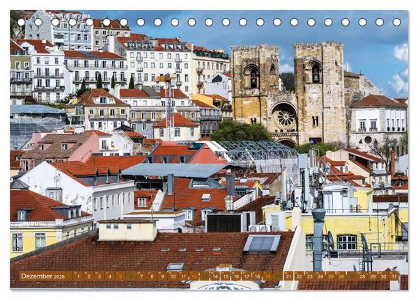 Produktbild: Mein Lissabon (Tischkalender 2026 DIN A5 quer), CALVENDO Monatskalender