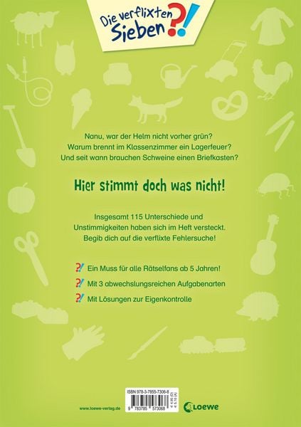 Produktbild: Die verflixten Sieben - Mein gro&szlig;es Fehler-Such-Buch