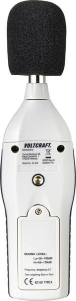 Produktbild: VOLTCRAFT Schallpegel-Messger&auml;t SL-200 30 - 130 dB 31.5Hz - 8kHz