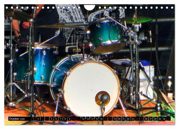 Produktbild: Drums On Stage - Let's Rock (Wall Calendar 2026 DIN A4 landscape), CALVENDO 12 Month Wall Calendar