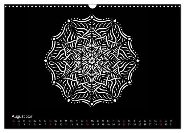 Produktbild: Entspannung und Ruhe durch Mandalas (Wandkalender 2027 DIN A3 quer), CALVENDO Monatskalender