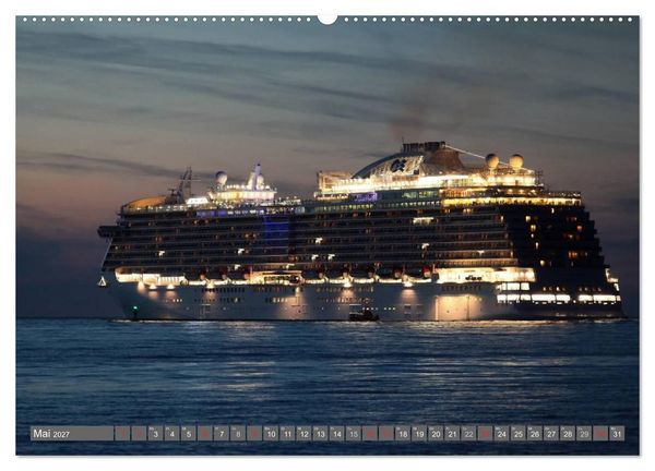 Produktbild: Kreuzfahrt Warnem&uuml;nde (Wandkalender 2027 DIN A2 quer), CALVENDO Monatskalender