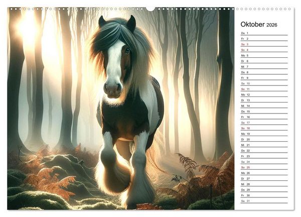 Produktbild: Tinker Tr&auml;ume - Ein Jahr auf zauberhaften Weiden (hochwertiger Premium Wandkalender 2026 DIN A2 quer), Kunstdruck in Hochglanz