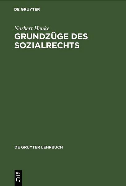 Produktbild: Grundz&uuml;ge des Sozialrechts