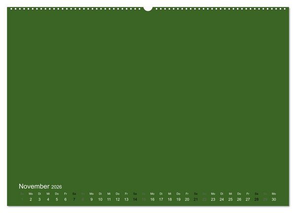 Produktbild: Bastelkalender - dunkel Gr&uuml;n (Wandkalender 2026 DIN A2 quer), CALVENDO Monatskalender