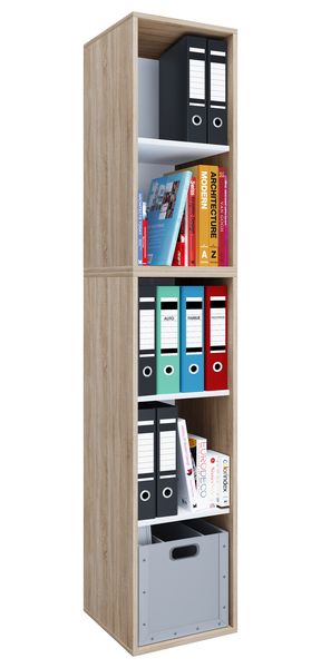 Produktbild: Holz B&uuml;ro Regal B&uuml;cher Ordner Aktenregal Lona l 5f