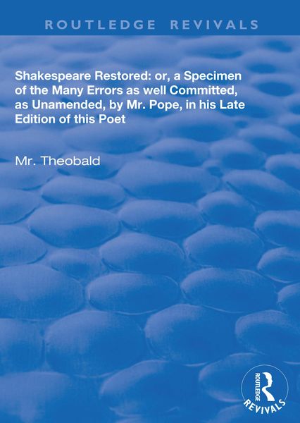 Produktbild: Shakespeare Restored