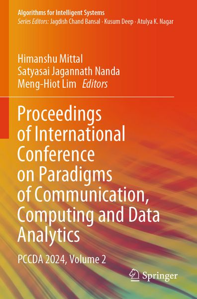 Produktbild: Proceedings of International Conference on Paradigms of Communication, Computing and Data Analytics