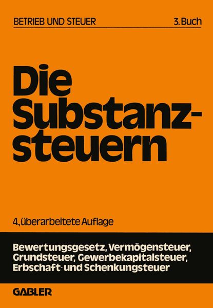 Produktbild: Die Substanzsteuern