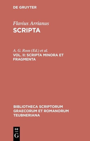 Produktbild: Flavius Arrianus: Scripta / Scripta minora et fragmenta