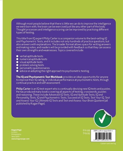 Produktbild: IQ and Psychometric Test Workbook