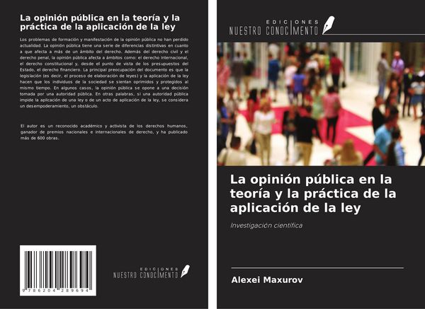 Produktbild: La opini&oacute;n p&uacute;blica en la teor&iacute;a y la pr&aacute;ctica de la aplicaci&oacute;n de la ley