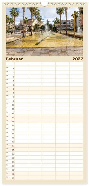 Produktbild: Familienplaner 2027 - Durr&euml;s und Kruja &ndash; Sch&auml;tze Albaniens mit 5 Spalten (Wandkalender, 21 x 45 cm) CALVENDO