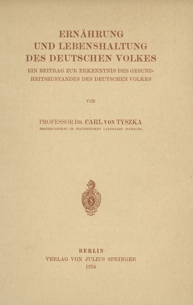 Produktbild: Ern&auml;hrung und Lebenshaltung Des Deutschen Volkes