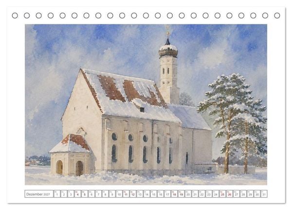 Produktbild: Idyllisches F&uuml;ssen (Tischkalender 2027 DIN A5 quer), CALVENDO Monatskalender