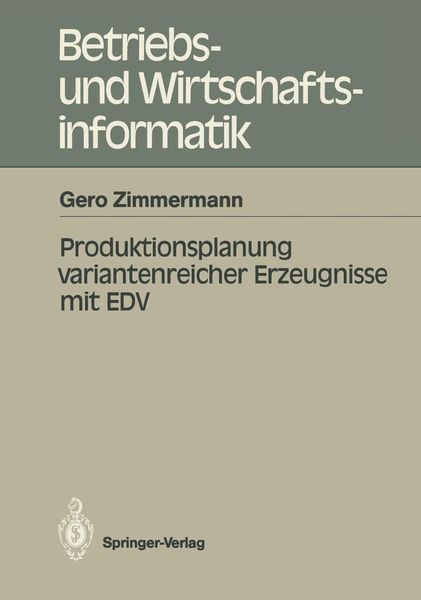 Produktbild: Produktionsplanung variantenreicher Erzeugnisse mit EDV