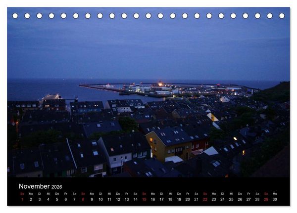 Produktbild: Abend in Helgoland (Tischkalender 2026 DIN A5 quer), CALVENDO Monatskalender