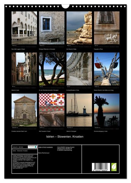 Produktbild: Istrien &ndash;&nbsp;Slowenien. Kroatien (Wandkalender 2026 DIN A3 hoch), CALVENDO Monatskalender