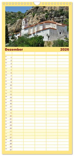 Produktbild: Familienplaner 2026 - Castellon die etwas andere Provinz mit 5 Spalten (Wandkalender, 21 x 45 cm) CALVENDO