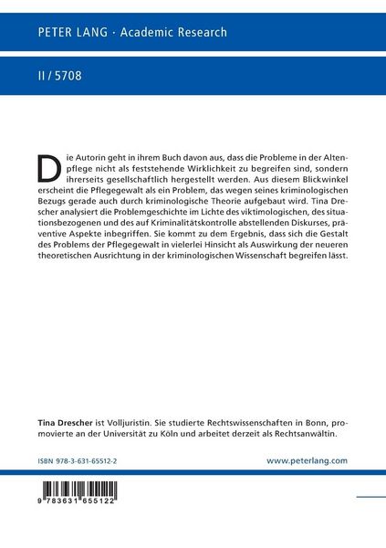 Produktbild: Haeusliche und institutionelle Pflege aelterer Menschen als kriminologisches Problem