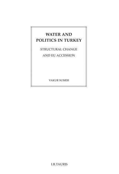 Produktbild: Water and Politics in Turkey