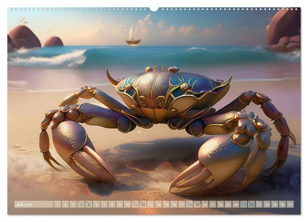 Produktbild: Tiere im Jugendstil - Eine Hommage an die Sch&ouml;nheit des Art Nouveau (Wandkalender 2026 DIN A2 quer), CALVENDO Monatskalender