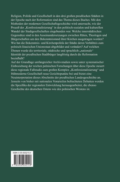 Produktbild: Zweite Reformation und st&auml;dtische Autonomie im k&ouml;niglichen Preussen