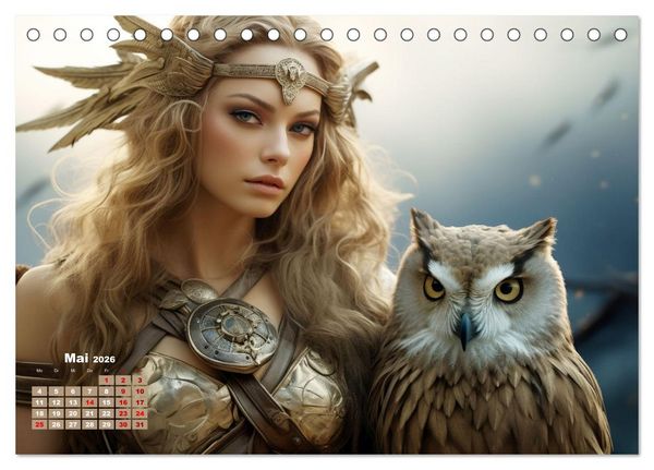 Produktbild: M&auml;rchenhafte Fabelfrauen (Tischkalender 2026 DIN A5 quer), CALVENDO Monatskalender