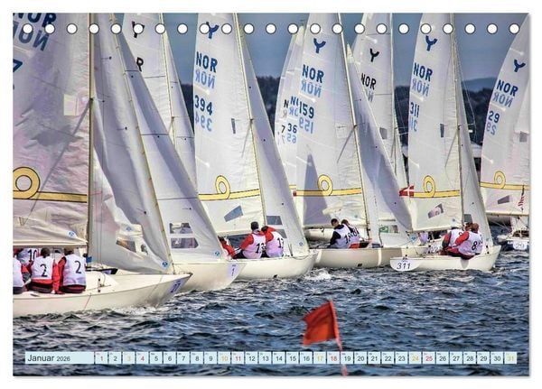 Produktbild: Segeln - Freiheit und Abenteuer (Tischkalender 2026 DIN A5 quer), CALVENDO Monatskalender