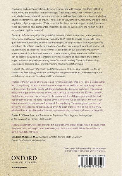 Produktbild: Textbook of Evolutionary Psychiatry and Psychosomatic Medicine