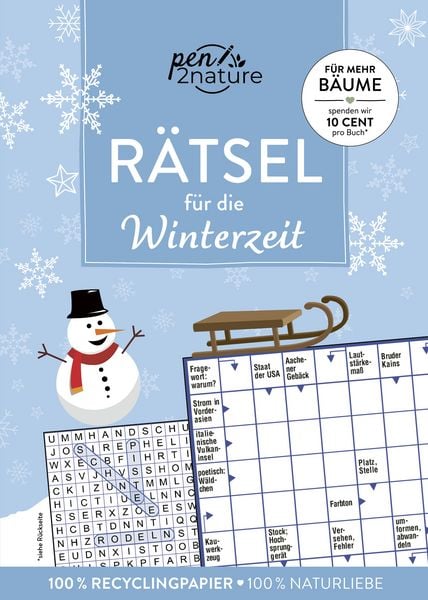 Rätsel für die Winterzeit, Gebundene Ausgabe von , Pen2nature, 9783987641664