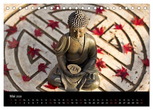 Produktbild: SPIRIT OF ZEN Meditation (Tischkalender 2026 DIN A5 quer), CALVENDO Monatskalender